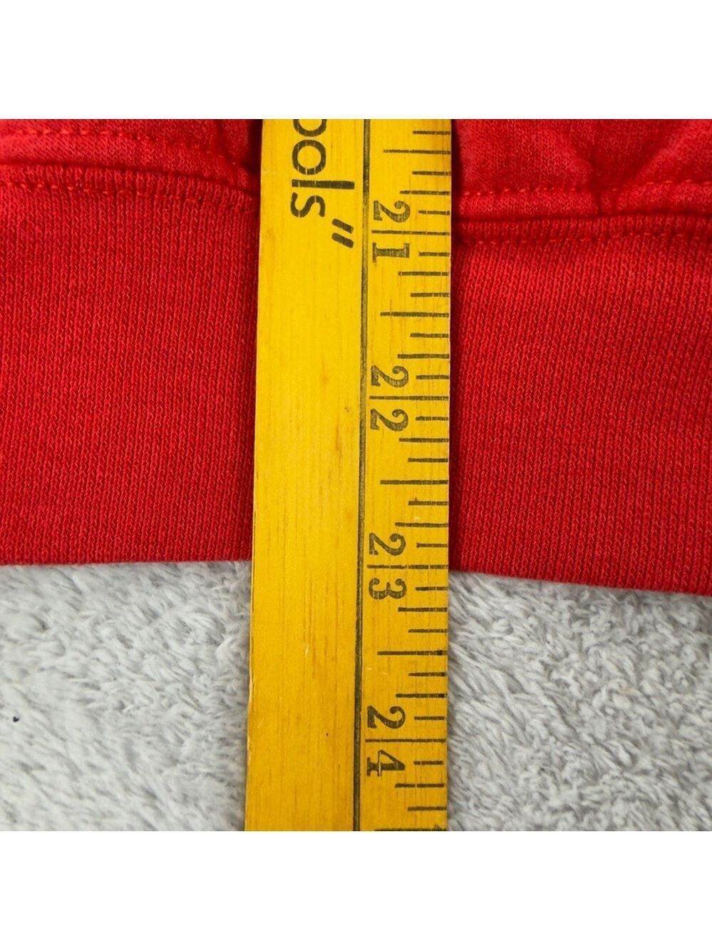 Nike Rework Men's Size Large Vintage Fleece Lined Red/Blue Sweater - Picture 9 of 9